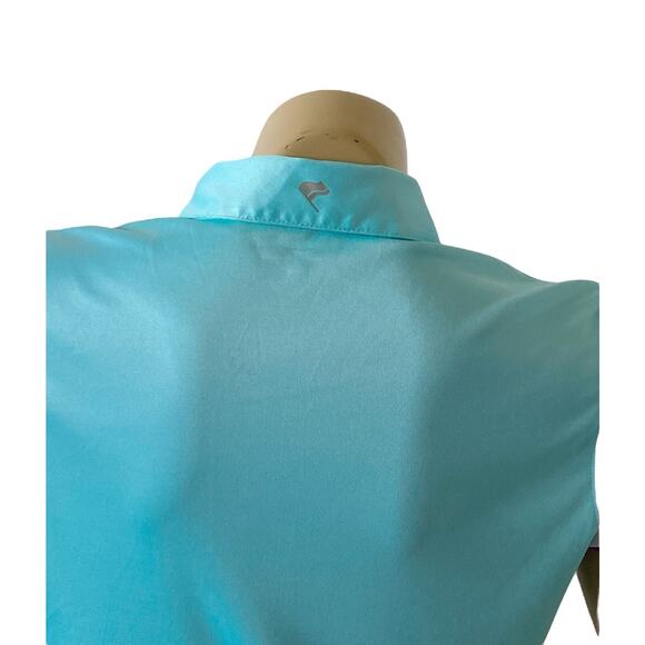 GOLF AMERICA Womens Size Medium Short Sleeve Collared Athletic Golf Polo Shirt - Picture 6 of 8